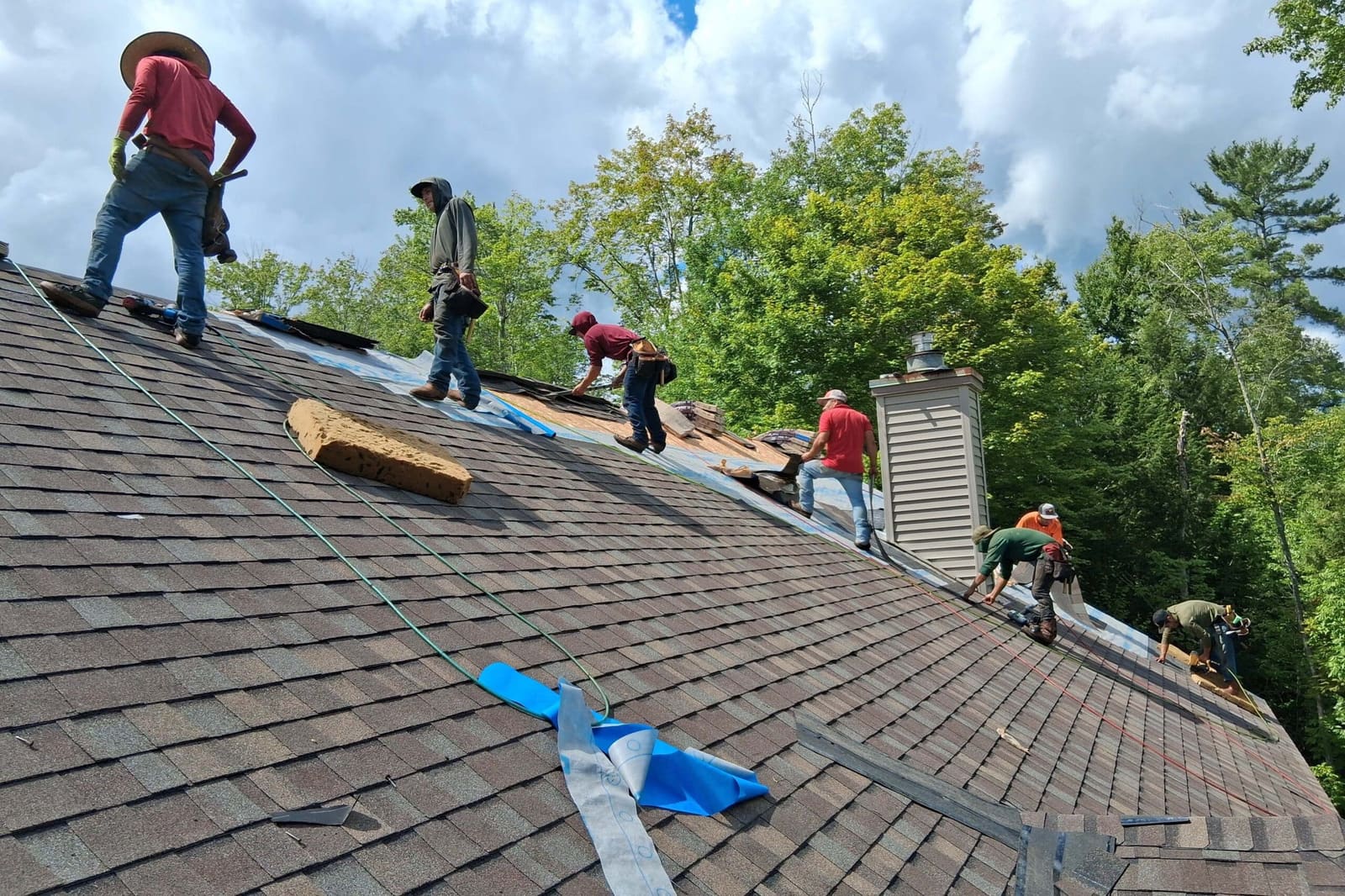 New shingle installation, Bill Smith Roofing