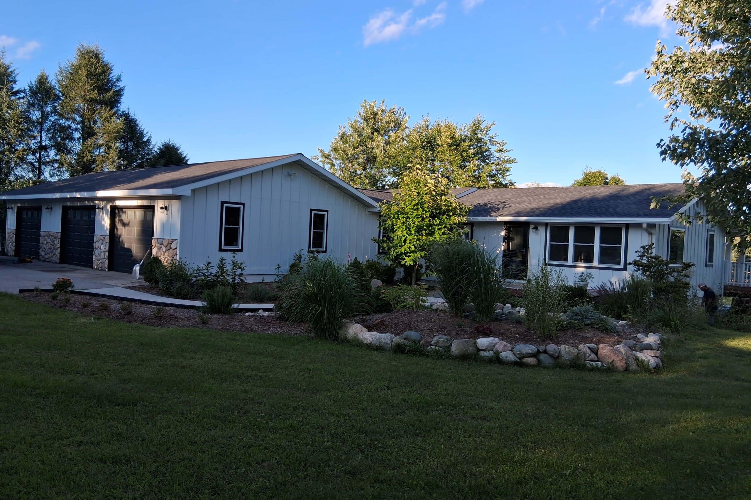 roofing contractor charlevoix mi — completed residential roofing project